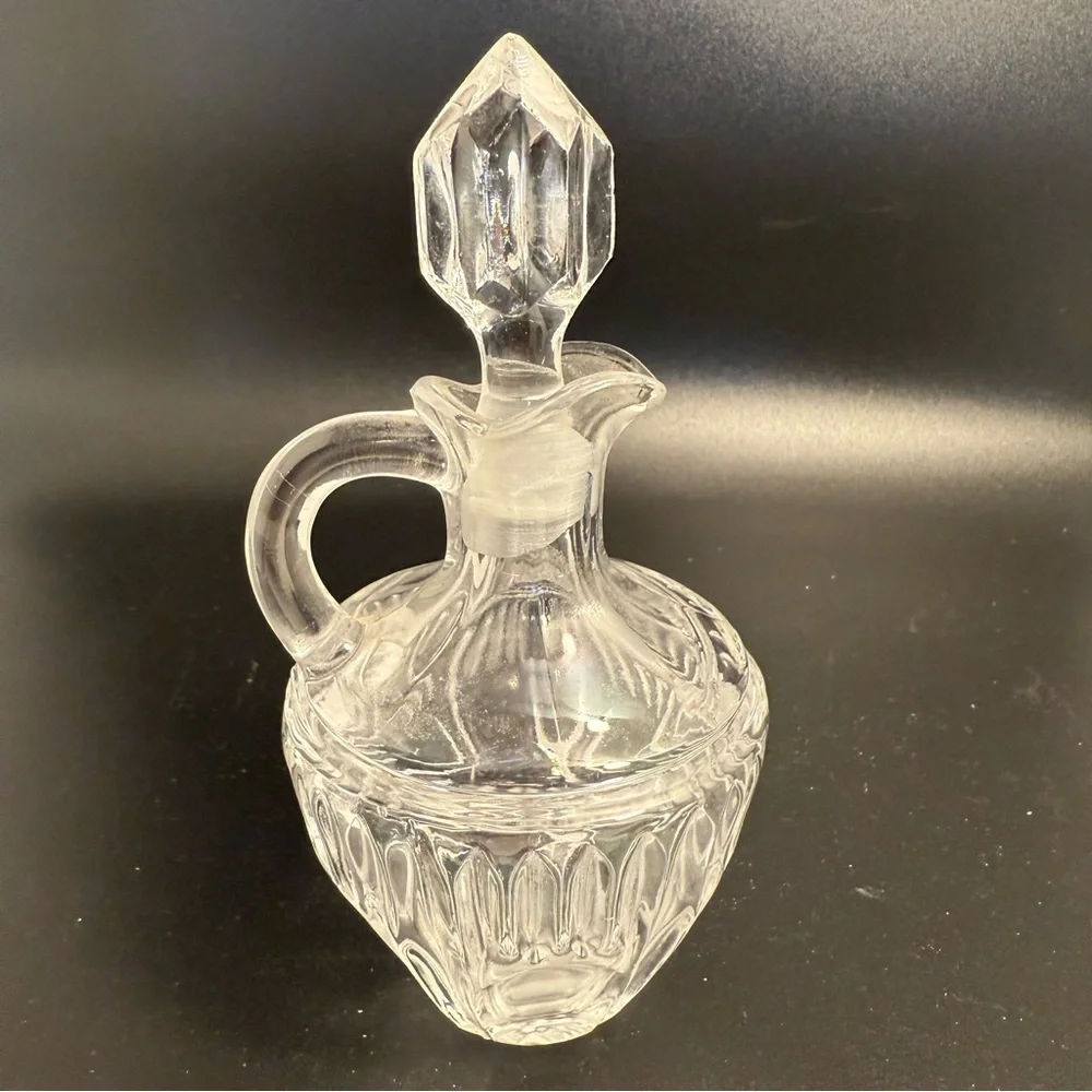 European Collection Clear Cruet Germany EUC Crystal bottle